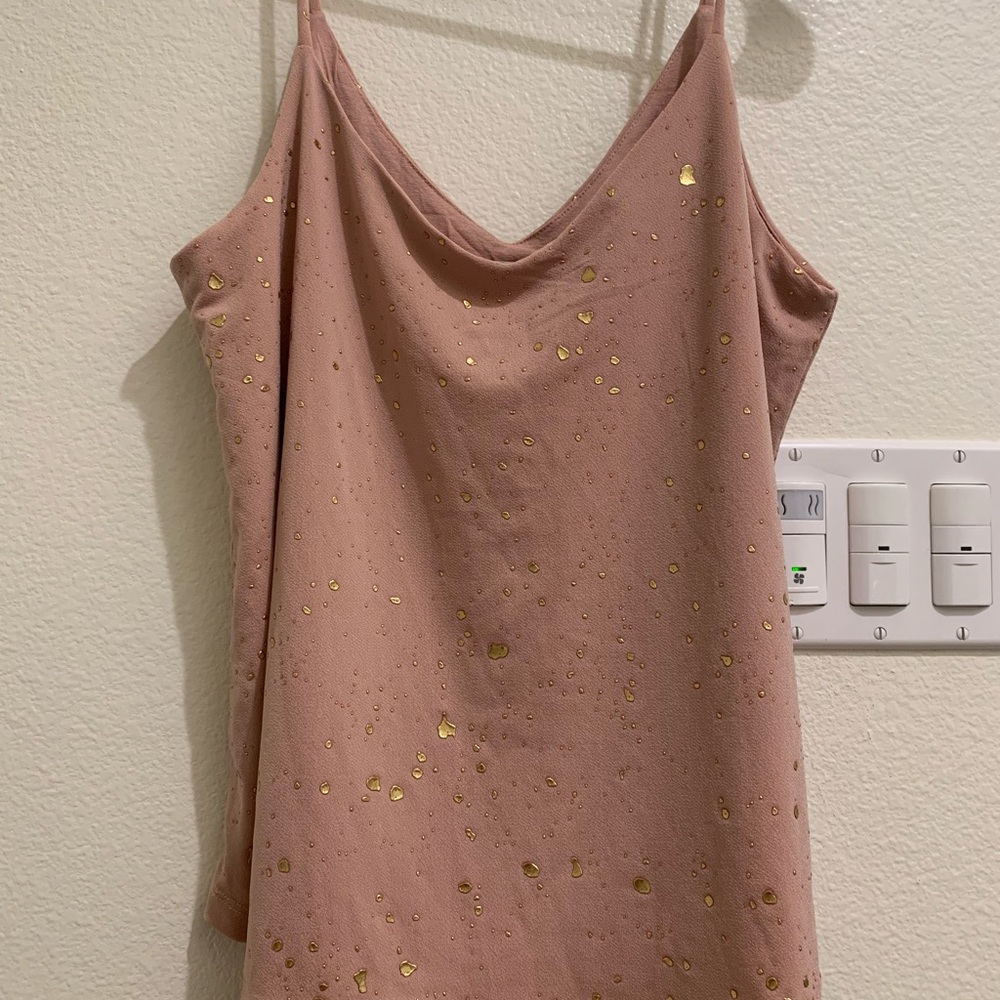 Sincerely Jules Pink and Gold Camisole